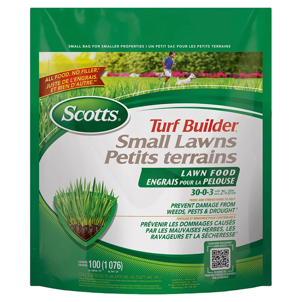 Scotts Turf Builder 30-0-3 Lawn Food - 1.3kg