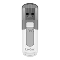 Lexar JumpDrive V100 USB 3.0 Flash Drive - 128GB - Gray - LJDV100-128ABNL