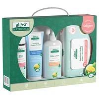 Aleva Naturals Newborn Baby Sensitive Care Gift Set - 4 piece