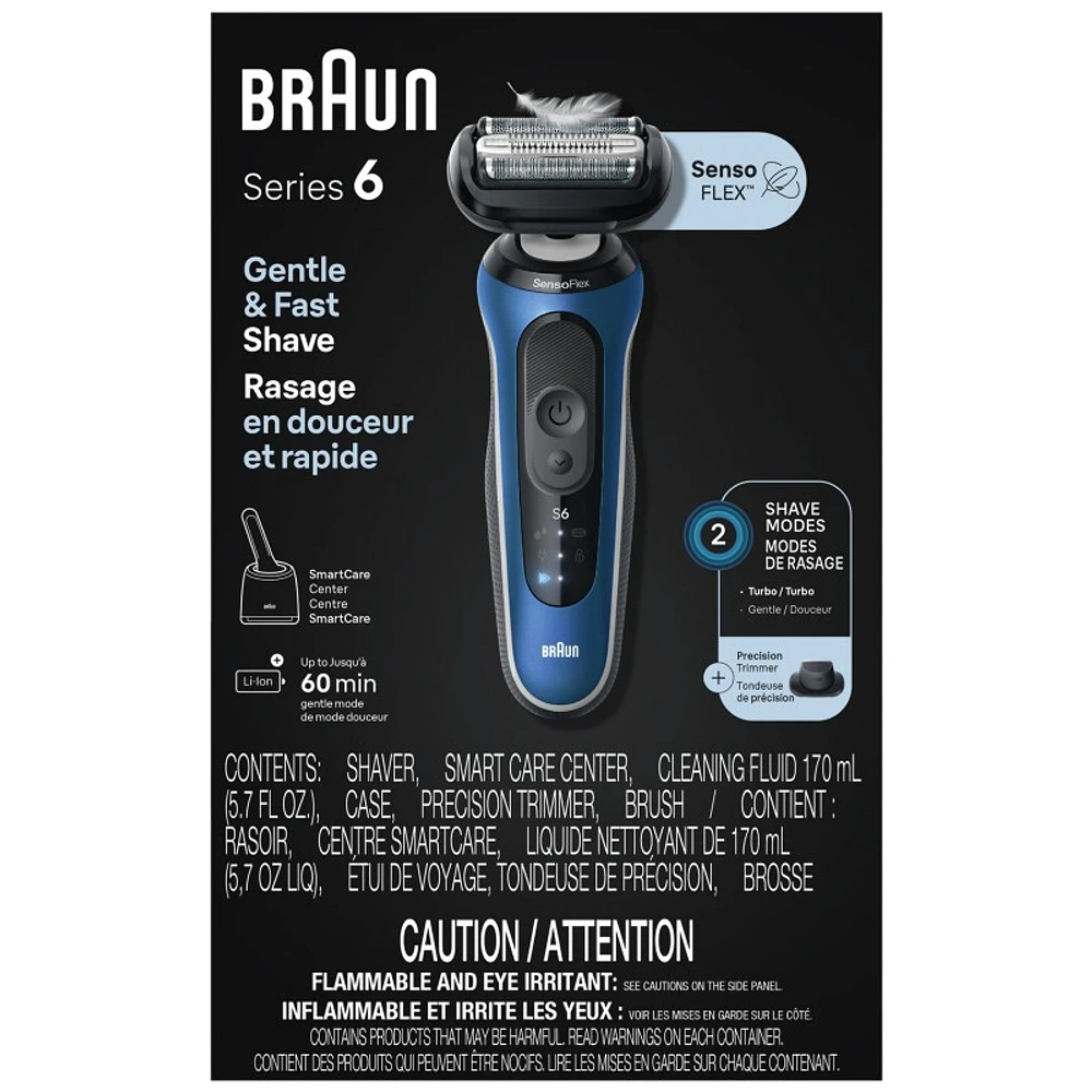 Braun Series 6 Electric Shaver for Men - Blue - 6172CC