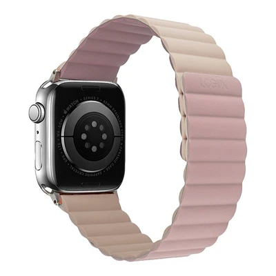 LOGiiX Vibrance Link Strap for Apple Watch - 42/44/45/49mm - Pink/Stone