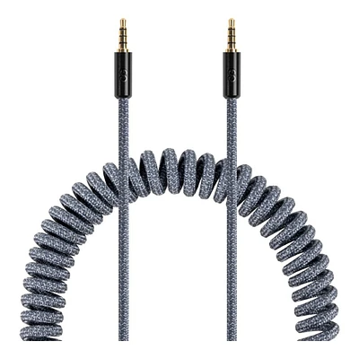 LOGiiX Piston Connect Coil Audio Cable - Grey - 1.8m