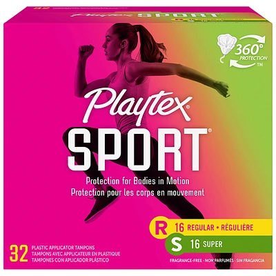 Playtex Sport Tampons - Regular/Super - 32's