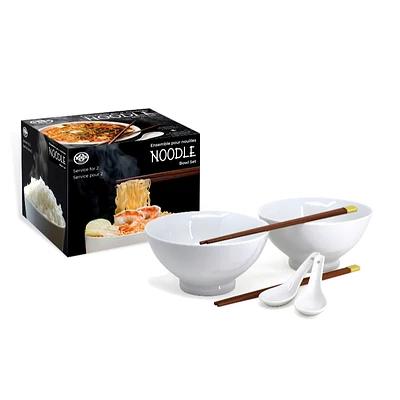 BIA Noodle Bowl Set - White - 6 piece