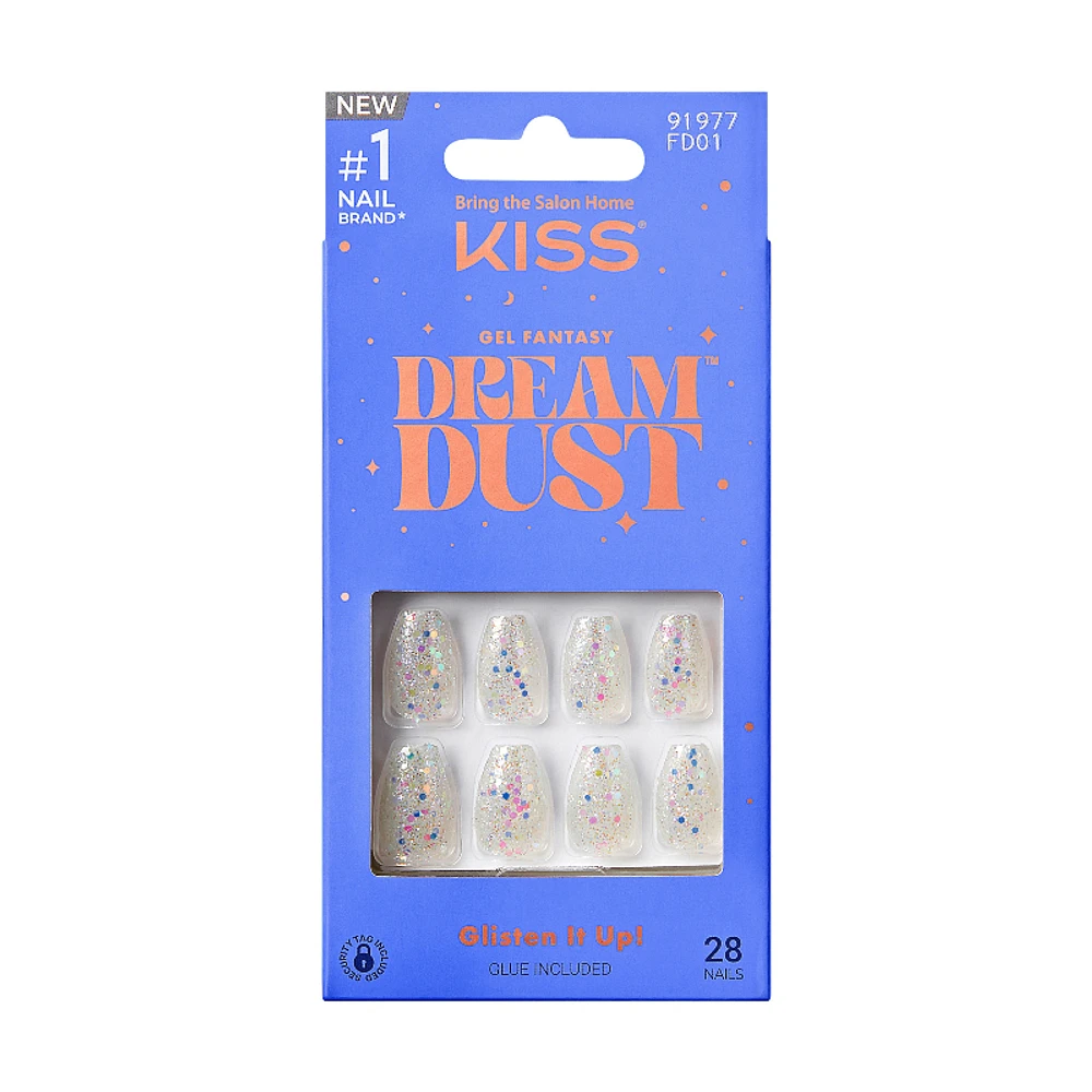 Kiss gel FANTASY Dreamdust Nail Set - Mood Dust - 28s