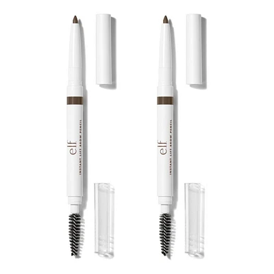 e.l.f. Instant Lift Brow Pencil - Neutral Brown - 2pcs