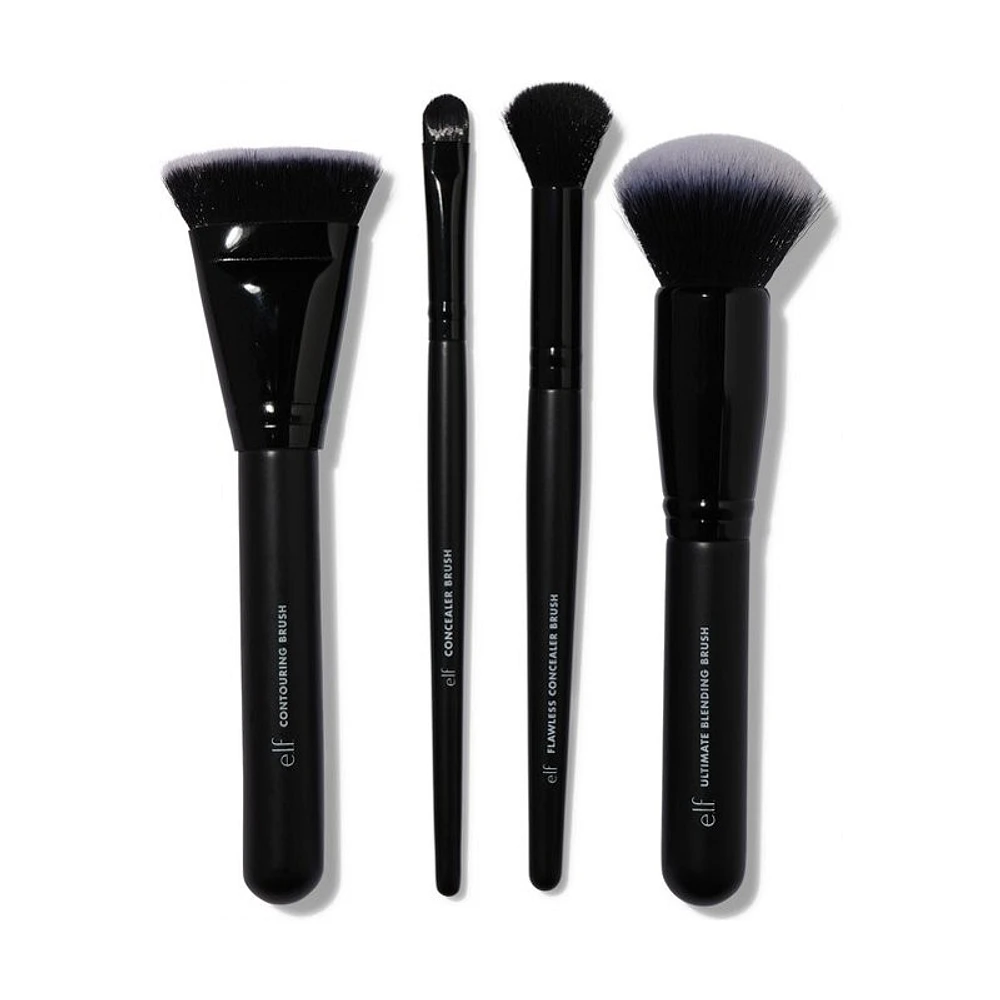 e.l.f. Complexion Perfection Face Brush Kit - 4 piece