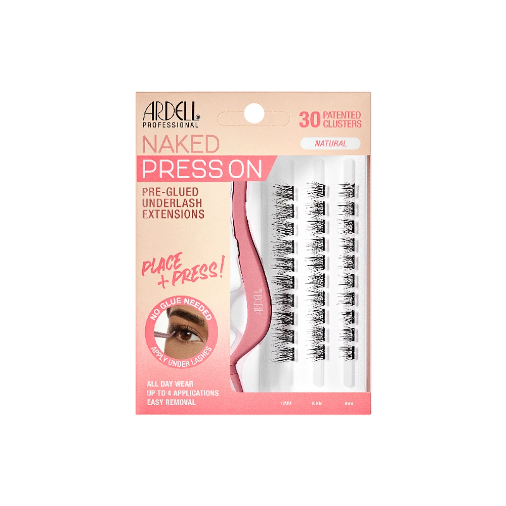 Ardell Naked Press On Pre-Glues Underlash Extentions - Natural - 30s