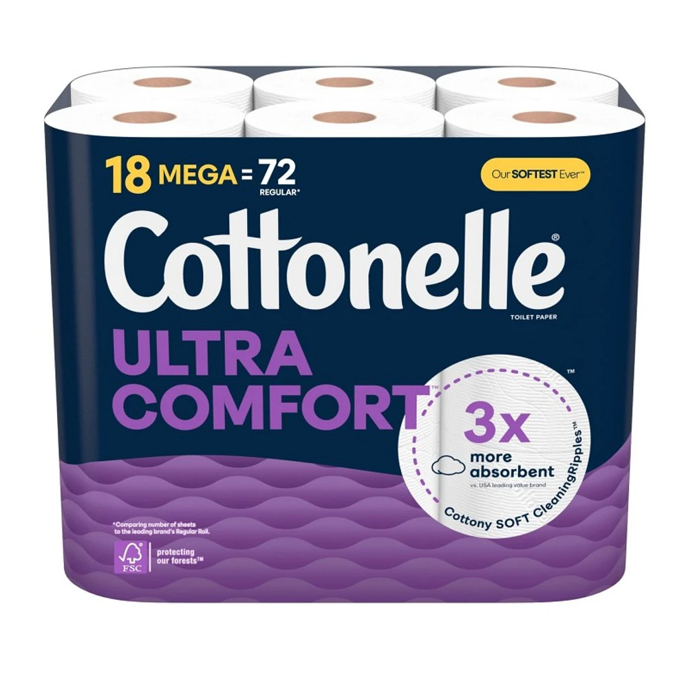 Cottonelle Ultra Comfort Toilet Paper - 18's