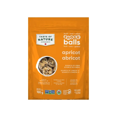 Taste of Nature Organic Snack Balls - Apricot - 100g