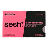 Sesh+ Nicotine Gum - Pomegranate - 2mg - 10's