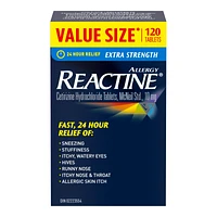 Reactine Allergy Extra Strength Cetirizine Hydrochloride Tablets - 10mg - 120's