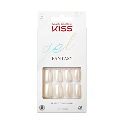 Kiss gel FANTASY False Nails Kit - Short - Square - Sick of Love - 28's