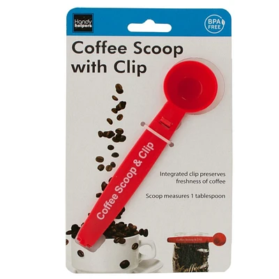 Coffee Scoop with Bag Clip - Red