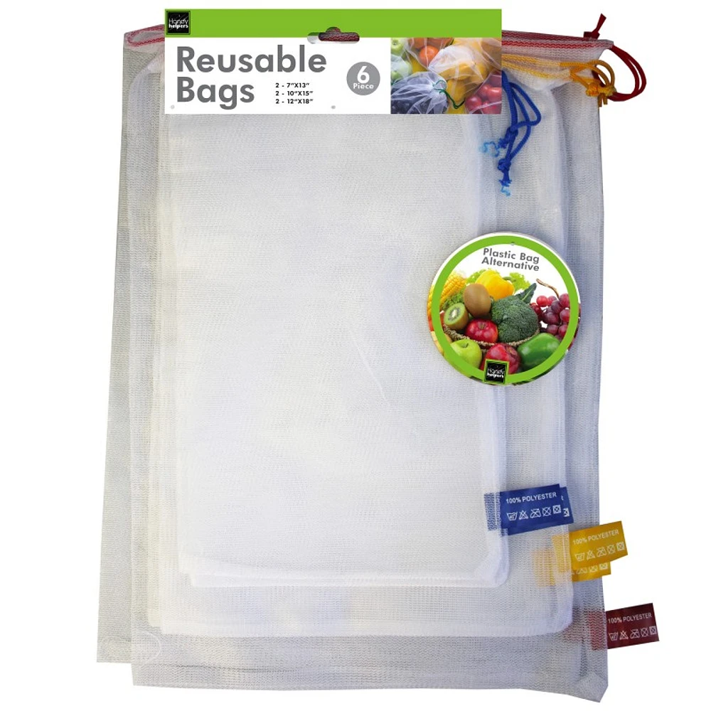 Reusable Produce Bags - 6's