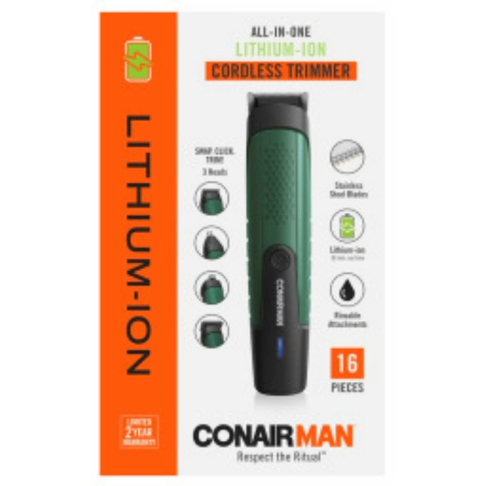 Conairman Lithium Trimmer - 16pce