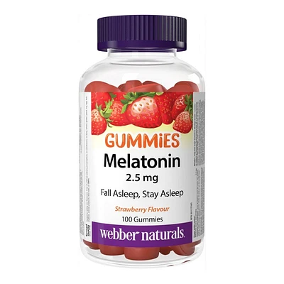 Webber Naturals Melatonin Gummies - 2.5 mg - 100's