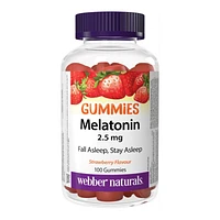 Webber Naturals Melatonin Gummies - 2.5 mg - 100's