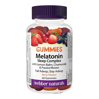 Webber Naturals Melatonin Sleep Complex Gummies - 60's