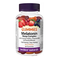 Webber Naturals Melatonin Sleep Complex Gummies - 60's