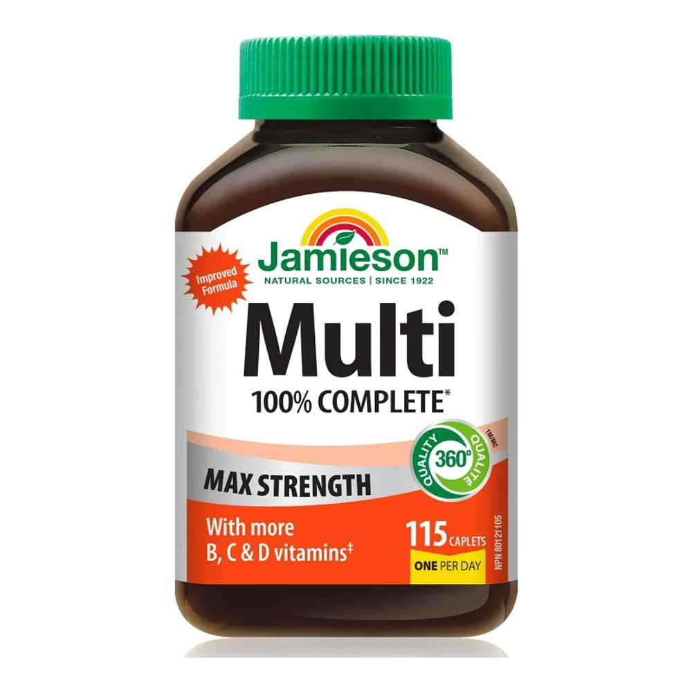 Jamieson Multi 100% Complete Max Strength Caplets - 115's