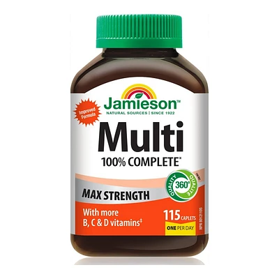 Jamieson Multi 100% Complete Max Strength Caplets - 115's