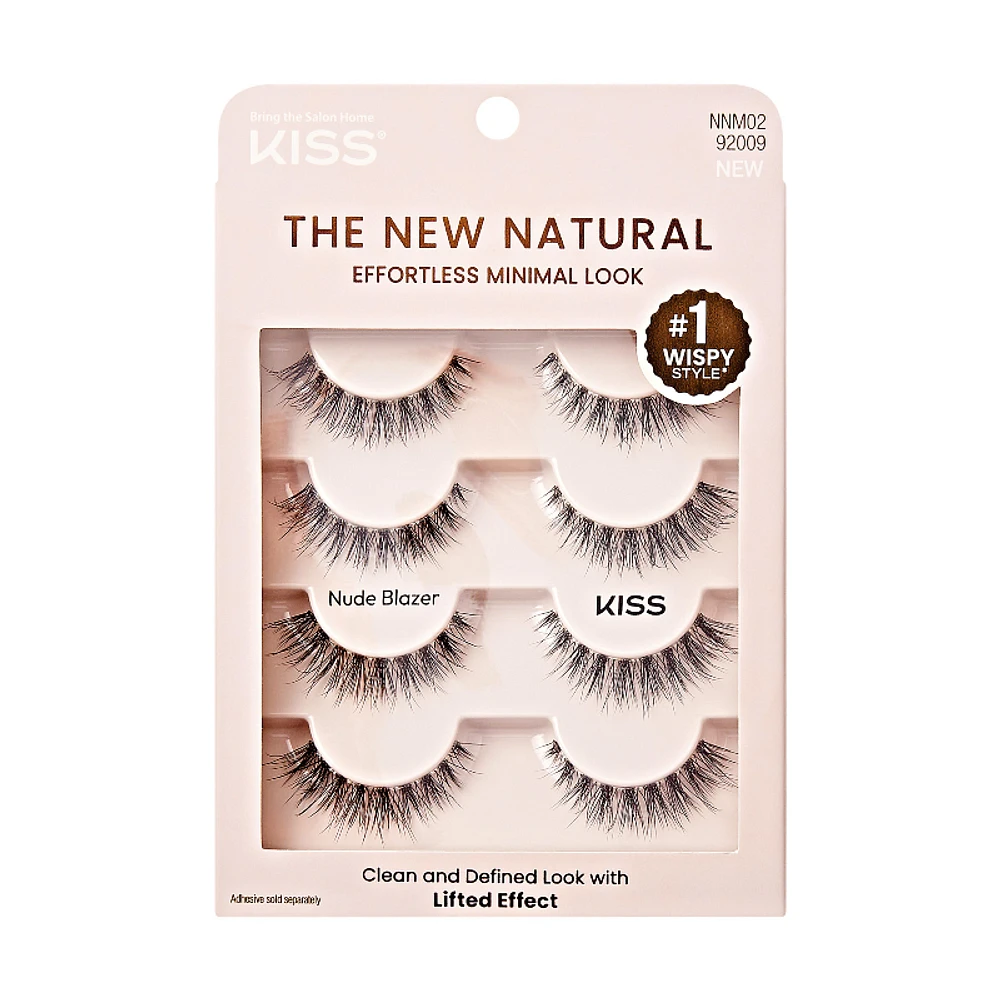 KISS The New Natural Nude Blazer False Lashes - 4 pairs