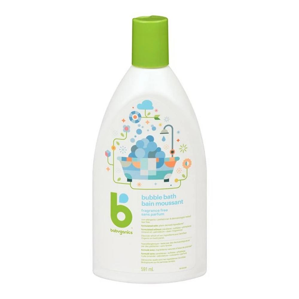 Babyganics Bubble Bath - Fragrance Free - 591ml