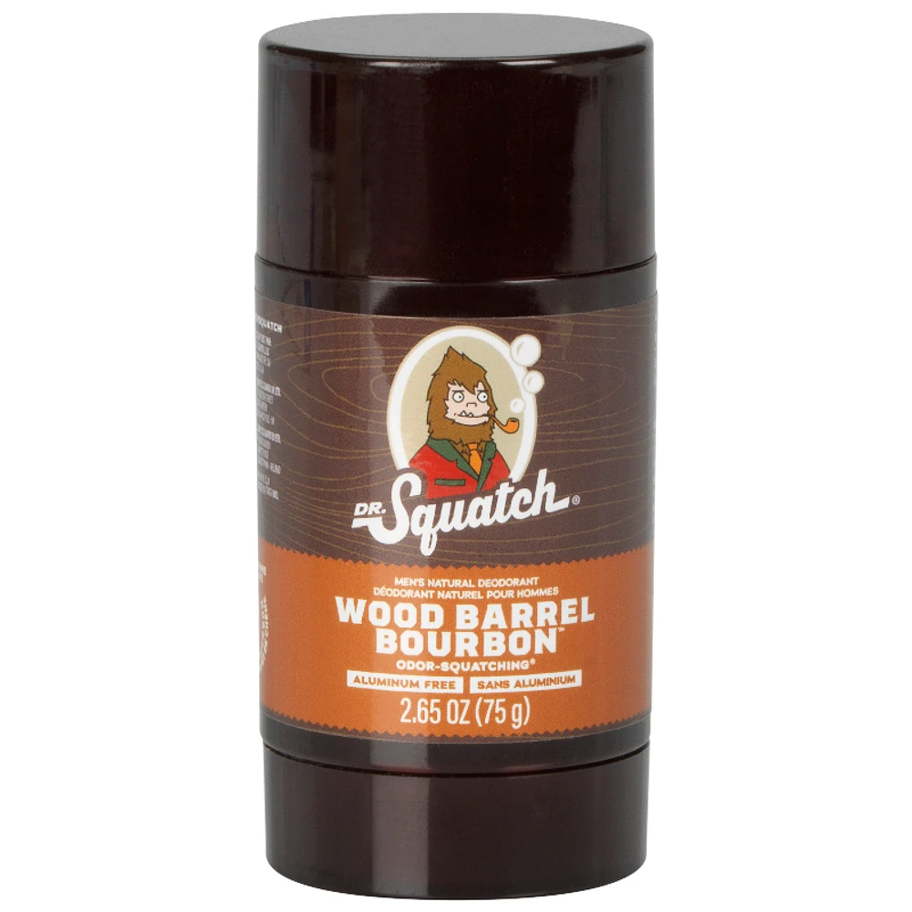 Dr. Squatch Mens Natural Deodorant - Wood Barrel Bourbon - 75g