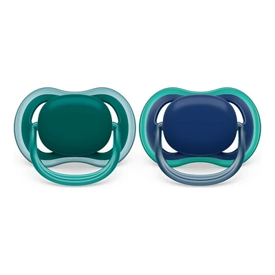 Philips Avent Ultra Air Pacifier Set - 6-18 Months - Deep Opal / Steel Blue - 2 pack