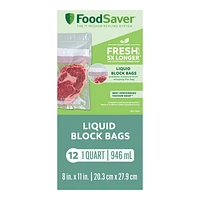FoodSaver Bags for Vacuum Sealer - 12 pack