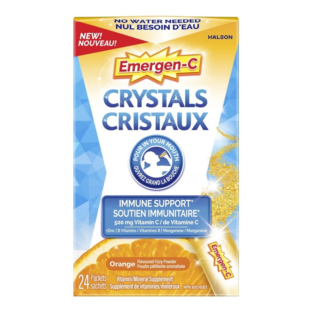 Emergen-C Crystals Multivitamin with Mineral Powder - Orange - 24's