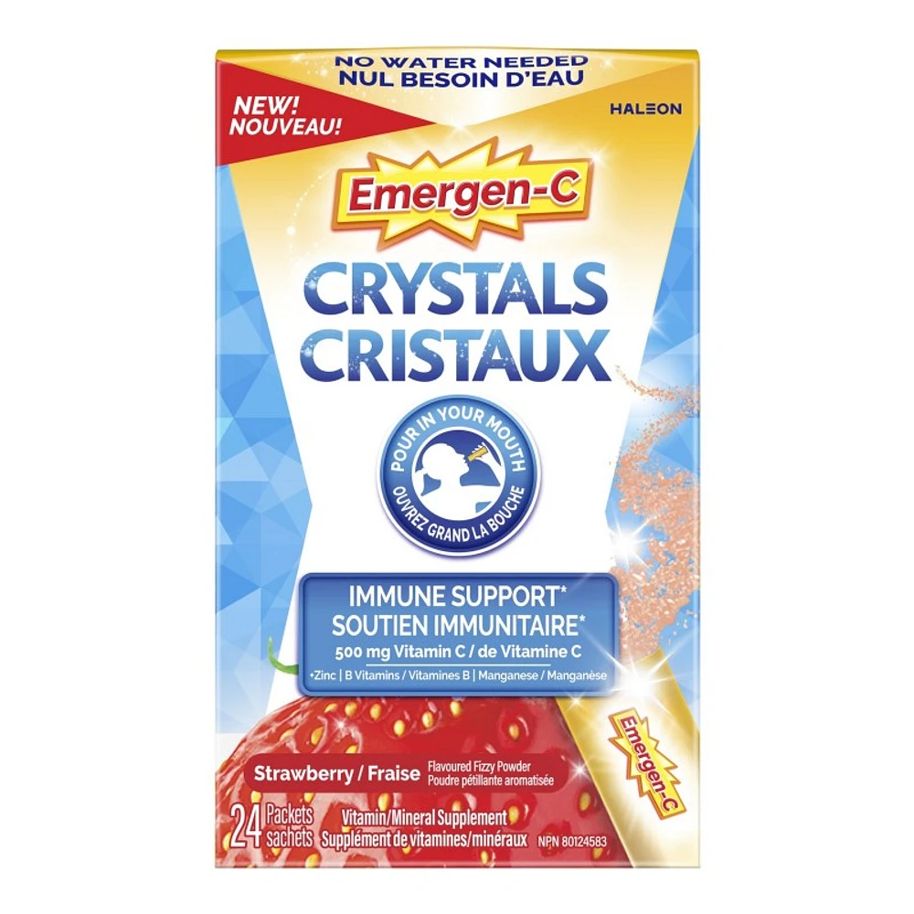 Emergen-C Crystals Multivitamin with Mineral Powder - Strawberry - 24's