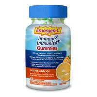 Emergen-C Immune Plus Gummies - Super Orange - 45's