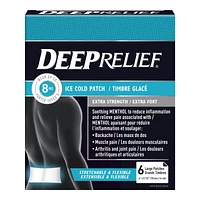 Deep Relief Extra Strength Ice Cold Patch - Large - 6 pack