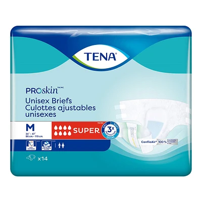 TENA Proskin Unisex Brief for Incontinence - Super - Medium - 14s