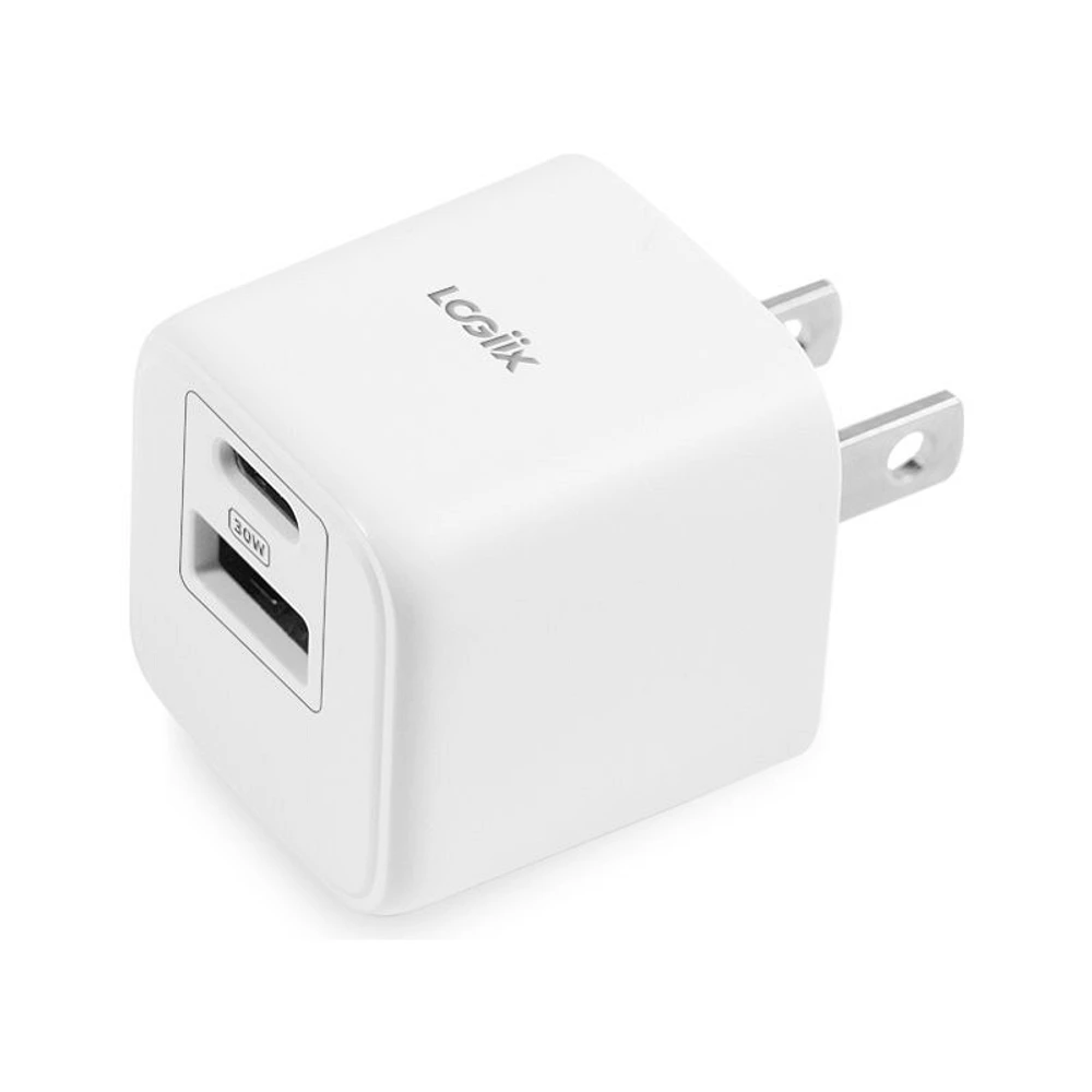 LOGiiX Power Cube 30 Mini Duo USB-A & USB-C Power Adapter - LGX-13705