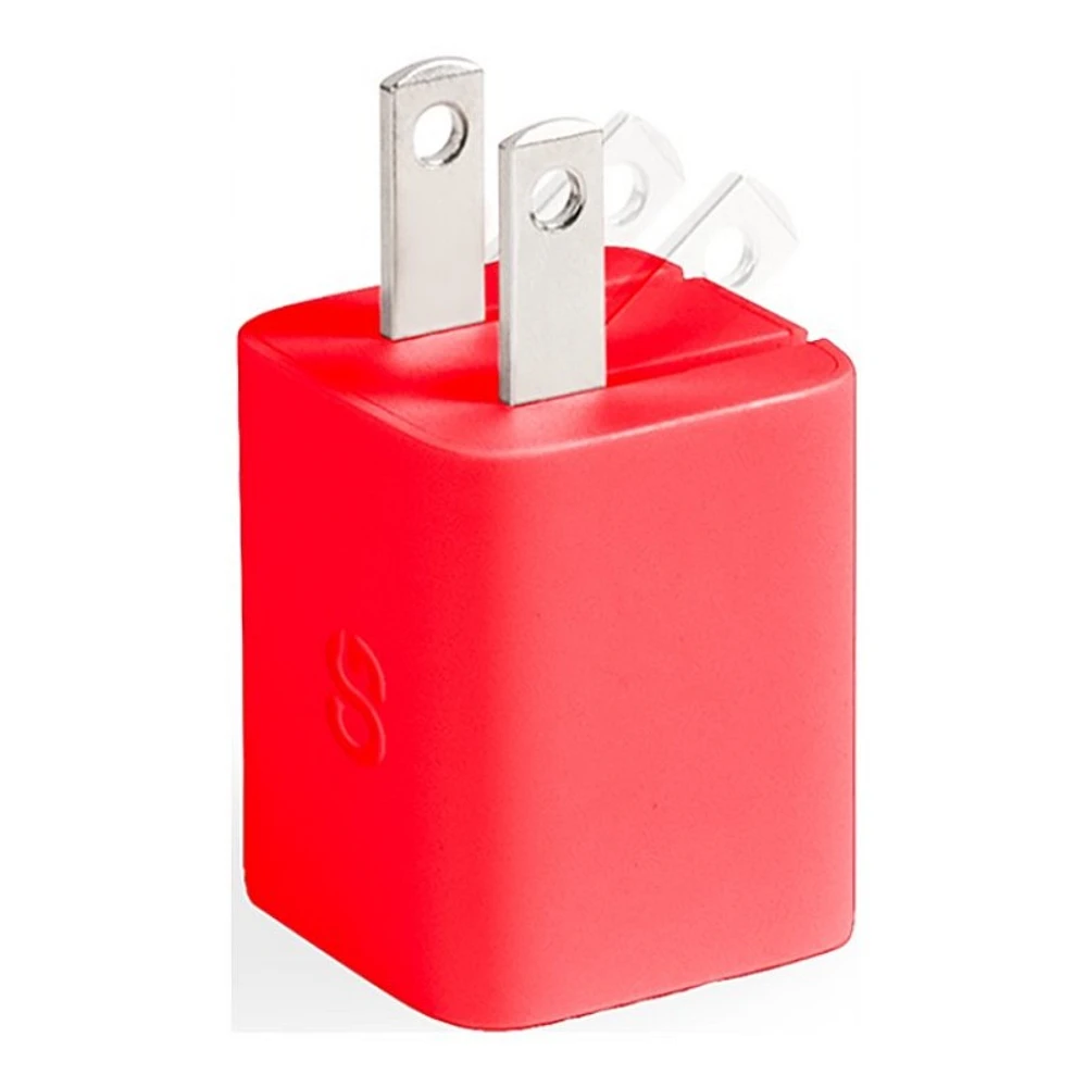 LOGiiX VIBRANCE Power Cube 30 USB-C Power Adapter - Red - LGX-13715