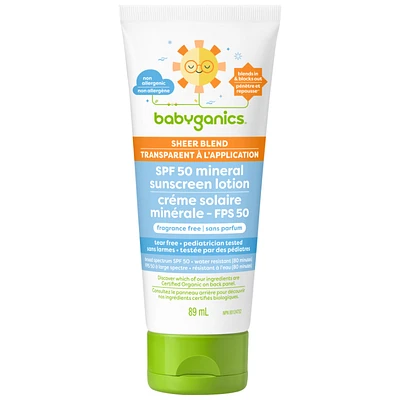 Babyganics SUNSCREEN LOTION 89ML/SPF 50