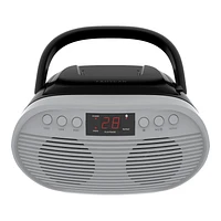 Proscan Portable Boombox - Silver - PRCD340BT-SILVER