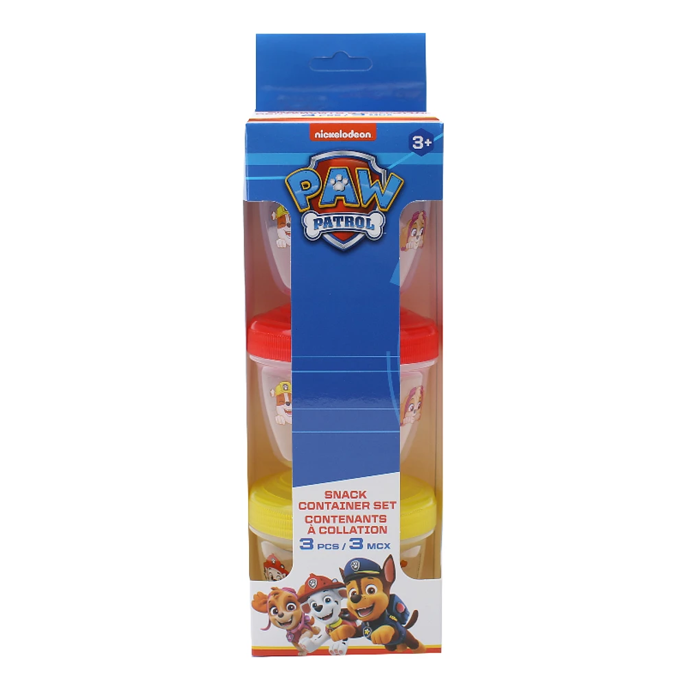 Paw Patrol Kids Snack Container Set - 3 piece / 140ml