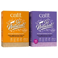 Catit Go Natural Pea Husk Clumping Cat Litter - Vanilla Scented - 5.6kg