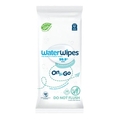 WaterWipes On The Go Cleaning Wipes - 28's