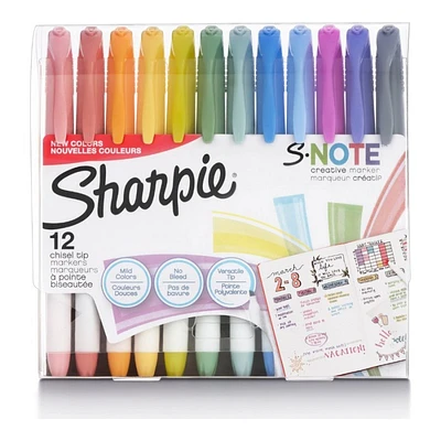 Sharpie S-Note Creative Marker Set - Assorted - 12 piece