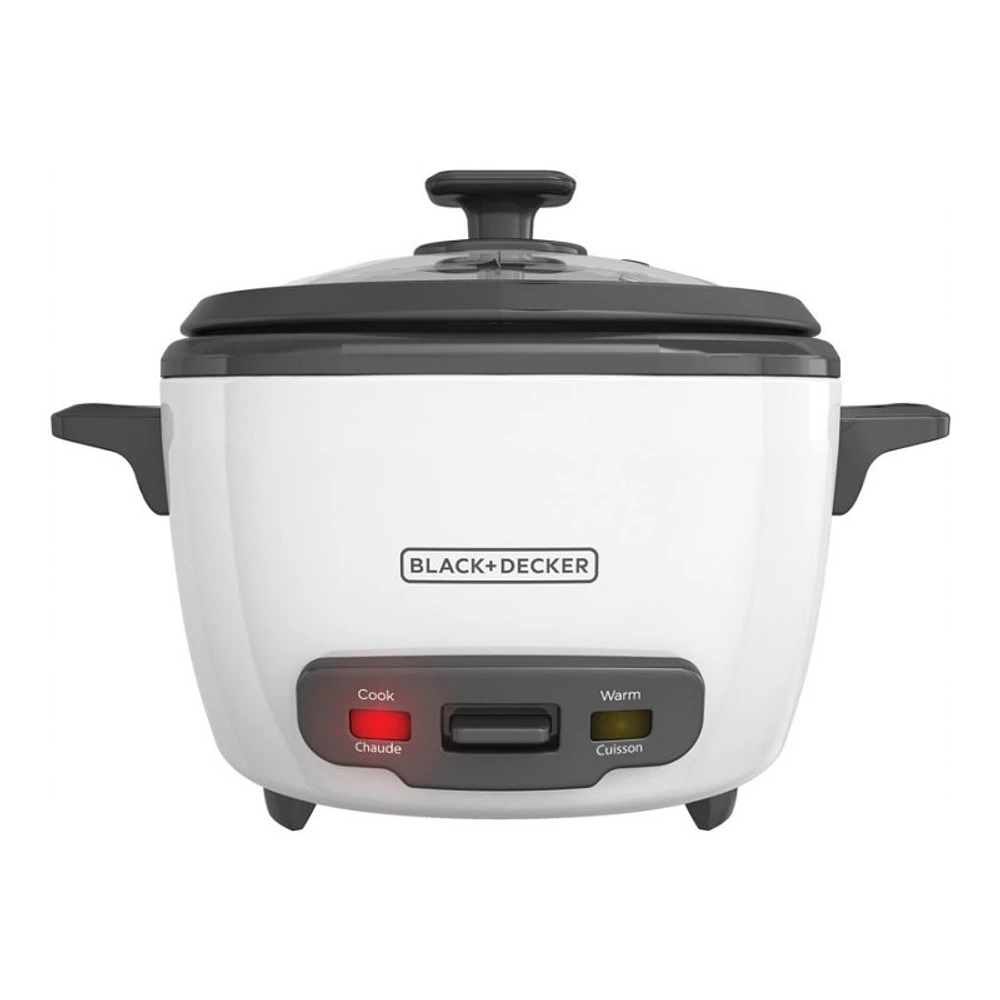 BLACK+DECKER Rice Cooker - 16 cups - White - RC516C