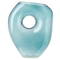 Collection by London Drugs Glass Vase Gia Dia - Aqua - 6x17x23cm