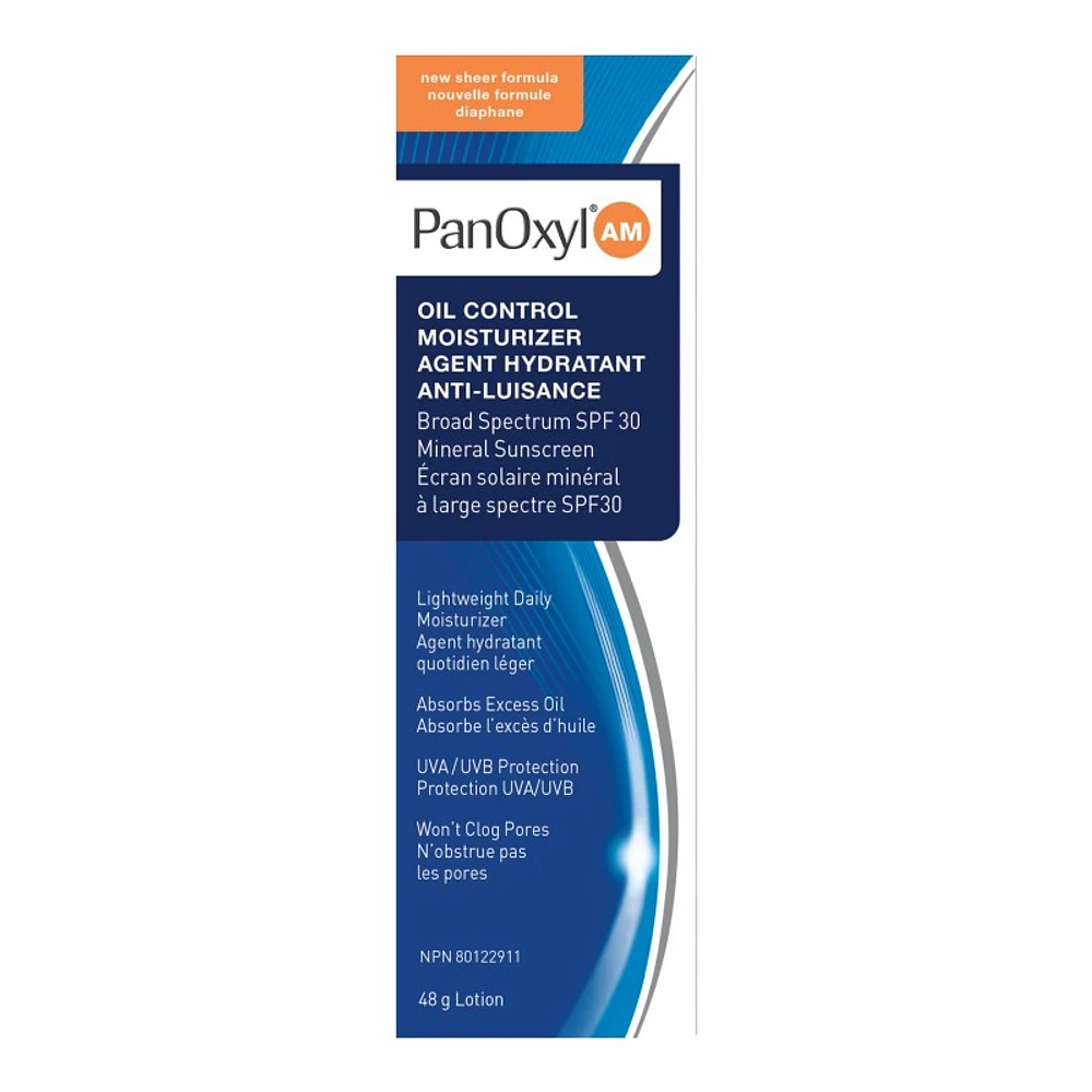 PanOxyl AM Oil Control Moisturizer - SPF 30 - 48g