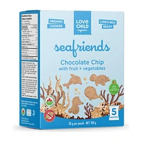 Love Child Organics Sea Friends Chocolate Chip Cookies - 5 x 20g - 100g