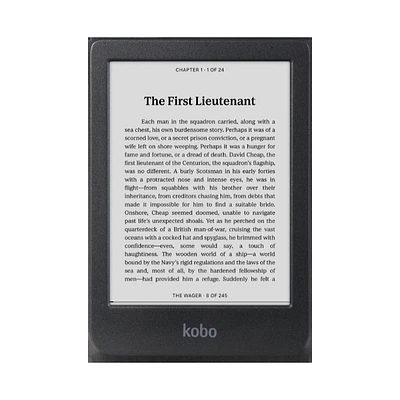 Kobo Clara Black & White Screen eBook Reader - Black - N365-KU-BK-K-EP