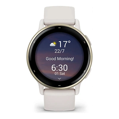 Garmin vivoactive 5 Smartwatch - Gold/Ivory